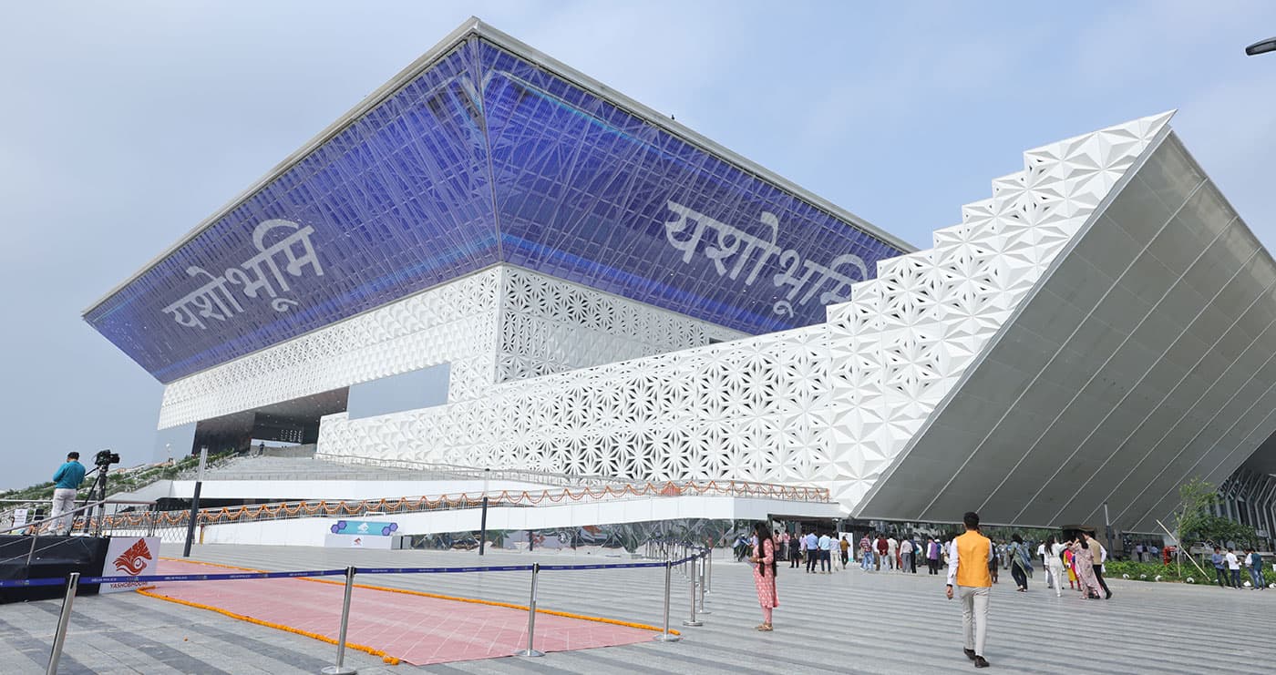 Yashobhoomi Convention Centre exterior